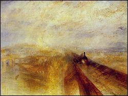 Which English painter painted 'Rain, Steam and Speed'?