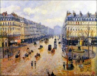 Which Impressionist painter painted 'Avenue de l'Opera, effet de pluie'?