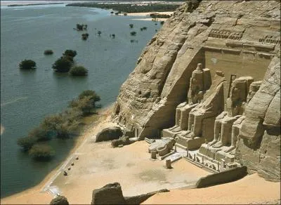 In which country are the Abu Simbel temples located?