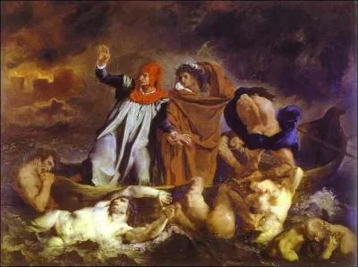 Which painter painted 'Dante's boat'?