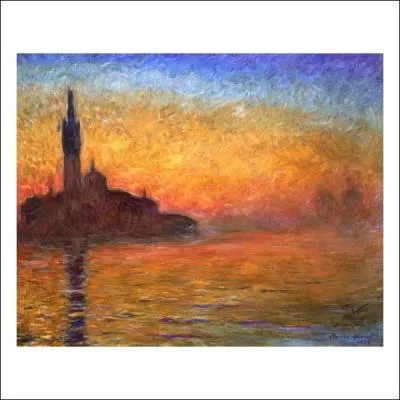 Which impressionist painter painted 'Sunset in Venice'?