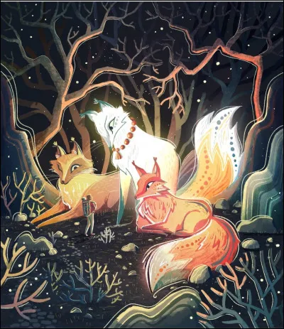 How many tails does the kitsune have?