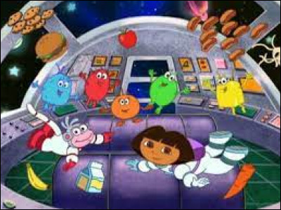 What is the name of Dora's friend who accompanies her into space?