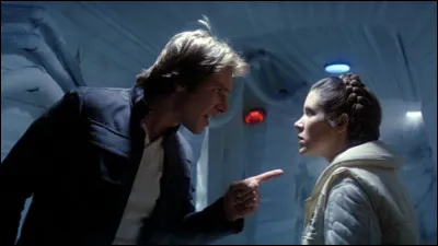 What does Leia say when Han tells her she's afraid she won't get a goodbye kiss?