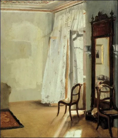 Which painter who illustrated a book dedicated to the life of Frederic the Great produced 'La chambre au balcon'?