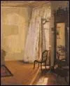 Which painter who illustrated a book dedicated to the life of Frederic the Great produced 'La chambre au balcon'?