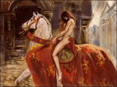 To which British painter do we owe this painting entitled Lady Godiva in 1897?