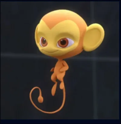 This is the Monkey Kwami, currently used by Kim. What's its name?