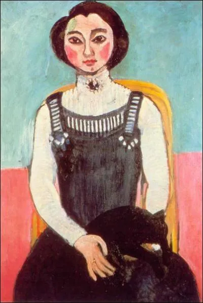 Which painter realized 'Marguerite au chat noir' ?