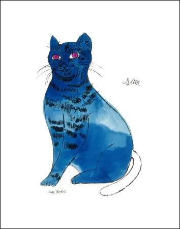 Which painter created 'Un petit chat bleu'?