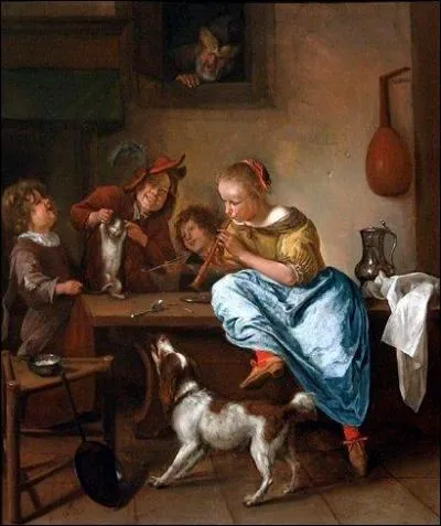 Which Dutch painter created 'The Cat's Dance Lesson'?