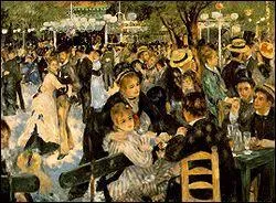 Which painter with realise 'Bal du moulin de la Galette' painted during 60 years approximately 6 000 paintings?