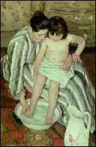 Which woman painter of whom Degas said: 'it is inadmissible for a woman to draw so well', created 'La toilette'?