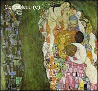 Which leading Art Nouveau painter realized 'Death and Life'?