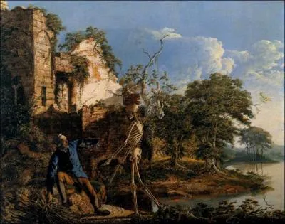 Which English painter created 'The Old Man and Death'?