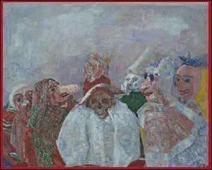 Which symbolist painter painted 'Death and Masks'?