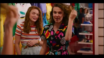 What is the name of the mall where Eleven and Max go shopping?