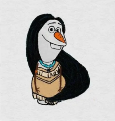 And now, which princess did Olaf dress up as?