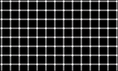 How many black and white dots are there?