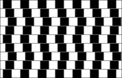 Are the horizontal grey lines straight?