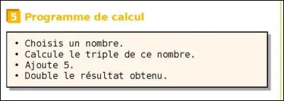 Do this exercise mentally. The number chosen is 6. What is the result?