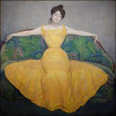 Yellow: During which century did Max Kurzweil paint this picture entitled "Woman in Yellow"?