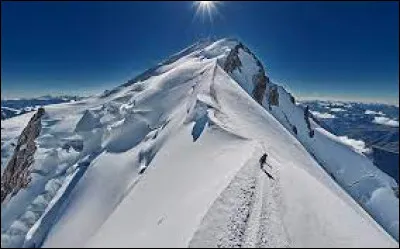 White: At what altitude does Mount Blanc culminate?