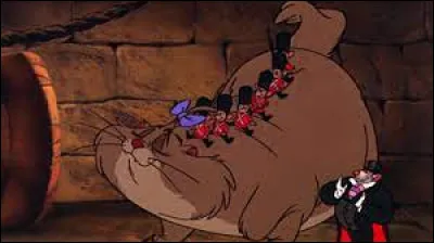 What is the name of the cat in the movie "Basil, detective"?