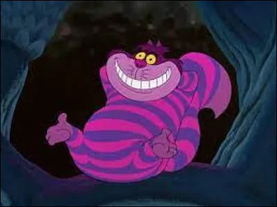 What is the name of the colored cat in the movie "Alice in Wonderland"?