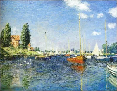Which Impressionist painted Les Bateaux rouges, Argenteuil?