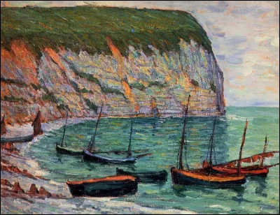 Who painted Bateau de peche au rivage ?