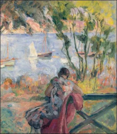 Who painted Repos pres du rivage ?