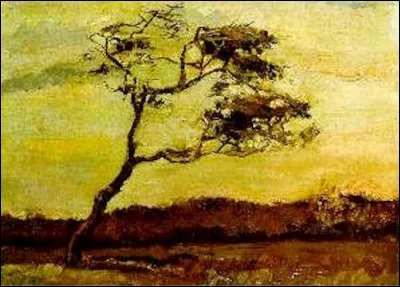 To which painter do we owe Arbre fouette par le vent?