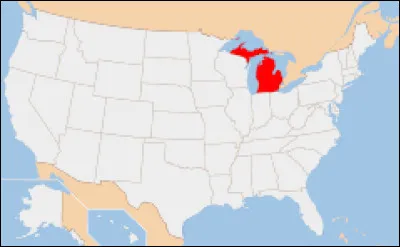 This state is located in the Great Lakes region of the American Midwest, and is home to Detroit, a major center of the American automotive industry. What is it?