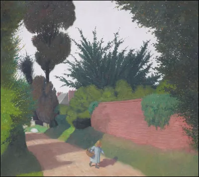 Who painted Chemin avec fillette portant un panier ?