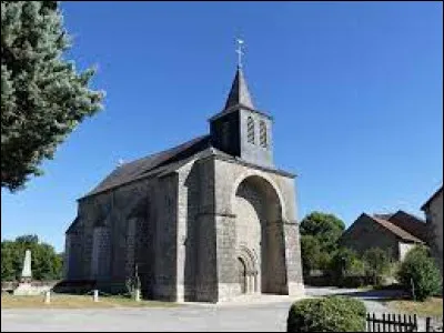 This image shows the church of Sainte-Marie-Madeleine, in Bussiere-Nouvelle. Small village of 78 inhabitants, in the arrondissement of Aubusson, it is located in the department ...
