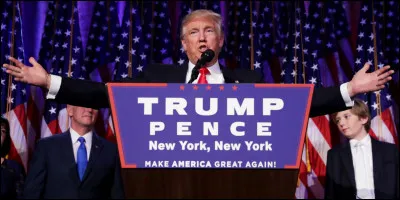 Donald Trump is elected President of the United States :