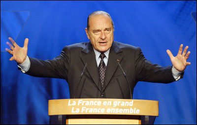 In France, Jacques Chirac is re-elected President of the Republic for a second term: