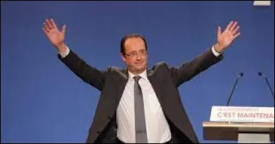 Francois Hollande is elected President of the Republic :