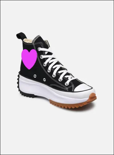 Which brand is below this heart?