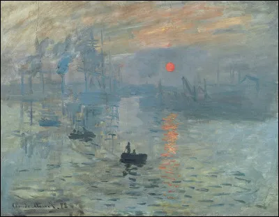 Who painted this picture entitled Soleil couchant sur la Seine a Lavacourt, effet d'hiver?