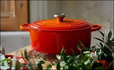 What needs to be added to "cre" to obtain the name of a French cookware company?