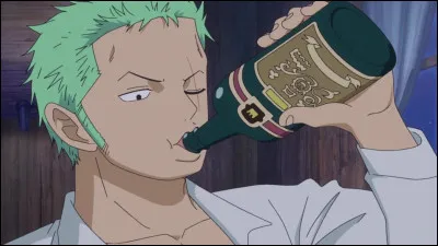 Which of the following actions is not one of Zoro's habits?