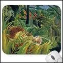 Which painter representing naive art created 'Tiger in a tropical storm'?