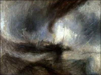 Which English painter painted 'Tempete en mer'?