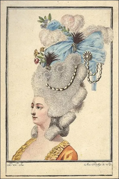 What is the name of a hairstyle that appeared in France in the 18th century?