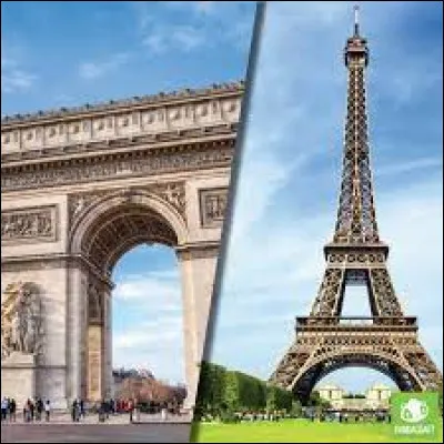 Is the Eiffel Tower higher or lower than the Arc de Triomphe?