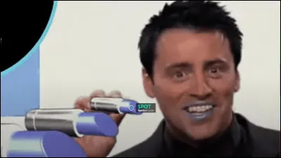 What brand of lipstick is Joey advertising?