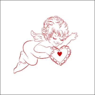 What is the name of the god of love who pierces hearts with his arrows in Roman mythology?