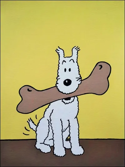 In the comic strip Tintin , what is the name of the dog that accompanies him?